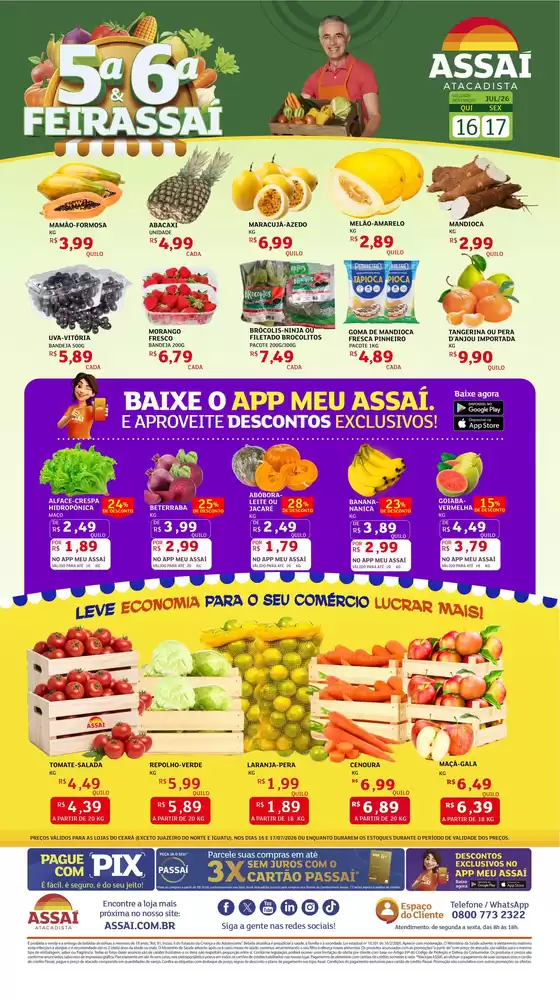 Catálogo Assaí Atacadista | Encarte Assaí Atacadista 49100-88 | 2026-07-17T00:00:00.000Z - 2026-07-17T00:00:00.000Z