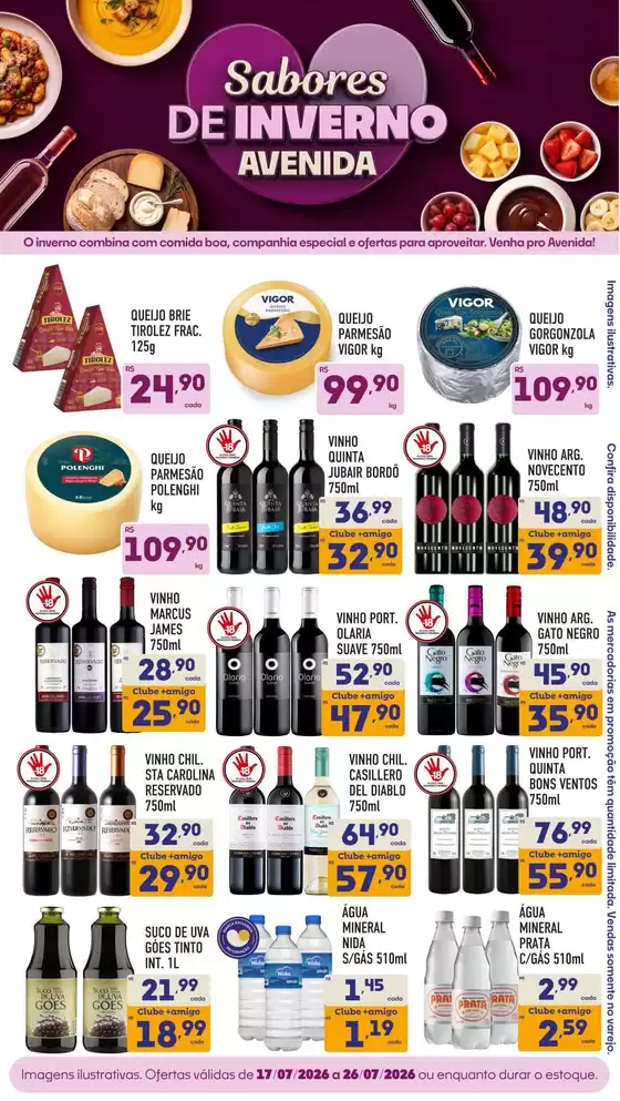 Catálogo Supermercados Avenida | Descubra ofertas atraentes | 2026-07-17T00:00:00.000Z - 2026-07-26T00:00:00.000Z