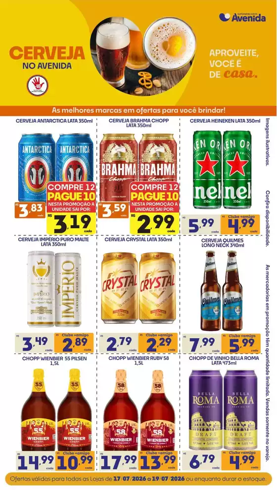 Catálogo Supermercados Avenida | Novas ofertas para descobrir | 2026-07-17T00:00:00.000Z - 2026-07-19T00:00:00.000Z
