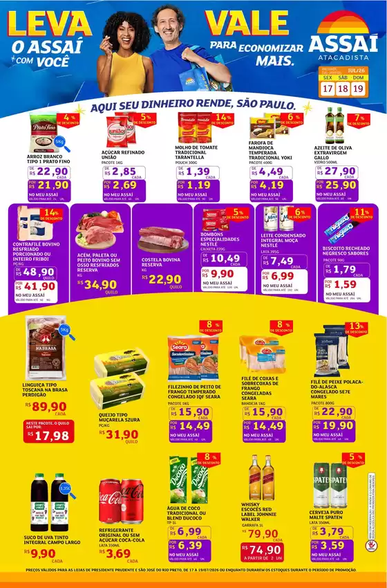 Catálogo Assaí Atacadista | Encarte Assaí Atacadista 49340-972 | 2026-07-17T00:00:00.000Z - 2026-07-19T00:00:00.000Z