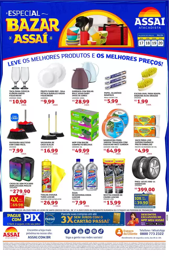 Catálogo Assaí Atacadista | Encarte Assaí Atacadista 49320 | 2026-07-17T00:00:00.000Z - 2026-07-20T00:00:00.000Z