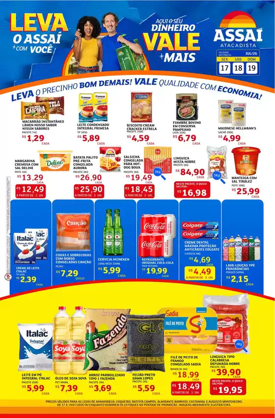 Catálogo Assaí Atacadista | Encarte Assaí Atacadista 49095-63 | 2026-07-17T00:00:00.000Z - 2026-07-19T00:00:00.000Z