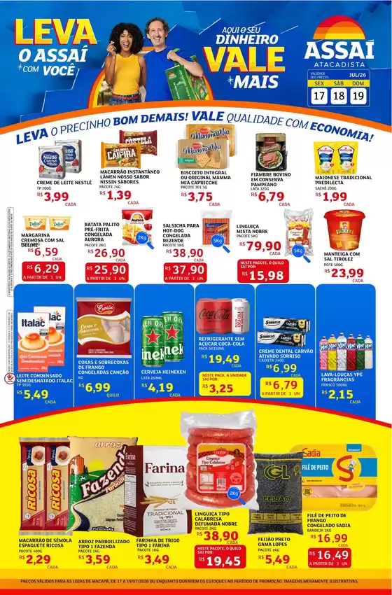 Catálogo Assaí Atacadista | Encarte Assaí Atacadista 49095-442 | 2026-07-17T00:00:00.000Z - 2026-07-19T00:00:00.000Z