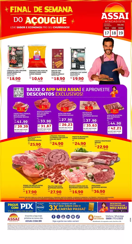 Catálogo Assaí Atacadista | Encarte Assaí Atacadista 49306-63 | 2026-07-17T00:00:00.000Z - 2026-07-19T00:00:00.000Z