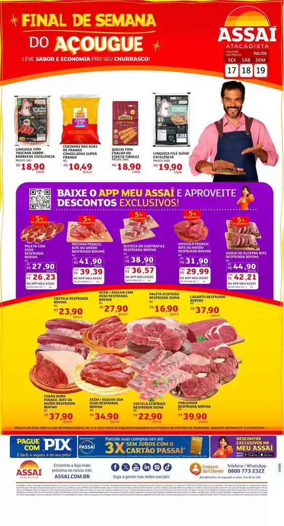 Catálogo Assaí Atacadista | Encarte Assaí Atacadista 49306-64 | 2026-07-17T00:00:00.000Z - 2026-07-19T00:00:00.000Z