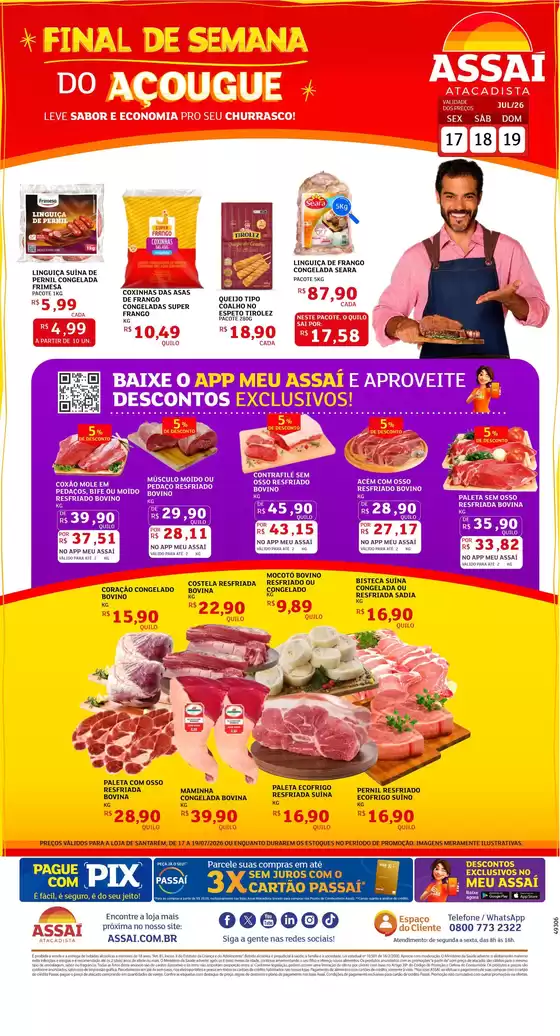 Catálogo Assaí Atacadista | Encarte Assaí Atacadista 49306-65 | 2026-07-17T00:00:00.000Z - 2026-07-19T00:00:00.000Z