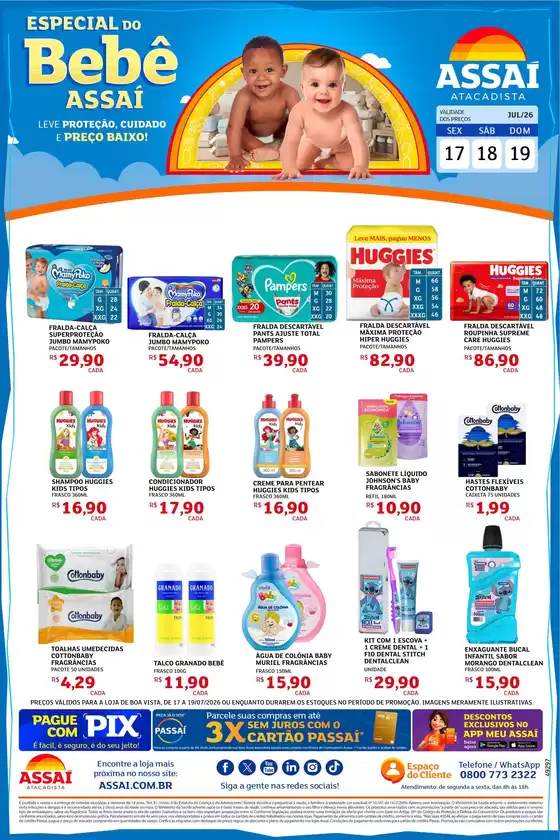 Catálogo Assaí Atacadista | Encarte Assaí Atacadista 49297-73 | 2026-07-17T00:00:00.000Z - 2026-07-19T00:00:00.000Z
