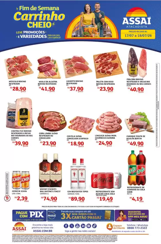 Catálogo Assaí Atacadista em Betim | Encarte Assaí Atacadista 168199-531 | 2026-07-17T00:00:00.000Z - 2026-07-18T00:00:00.000Z