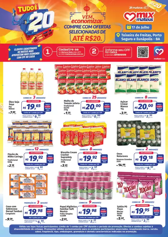 Catálogo Supermercados Mateus | Tudo é 20 | 2026-07-17T00:00:00.000Z - 2026-07-17T00:00:00.000Z
