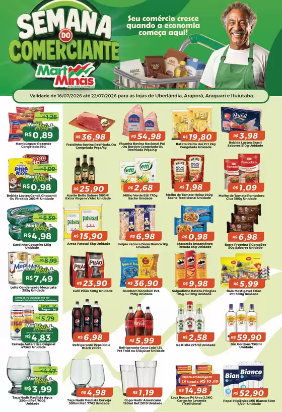 Catálogo Mart Minas | 284 Uberlandia Arapora Araguari Ituiutaba 1 | 2026-07-16T00:00:00.000Z - 2026-07-22T00:00:00.000Z