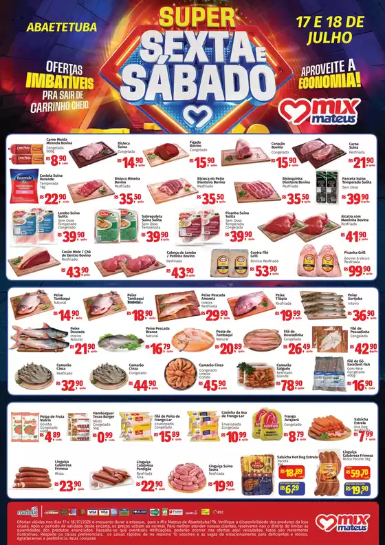 Catálogo Supermercados Mateus | Super Sexta e Sabado | 2026-07-17T00:00:00.000Z - 2026-07-18T00:00:00.000Z