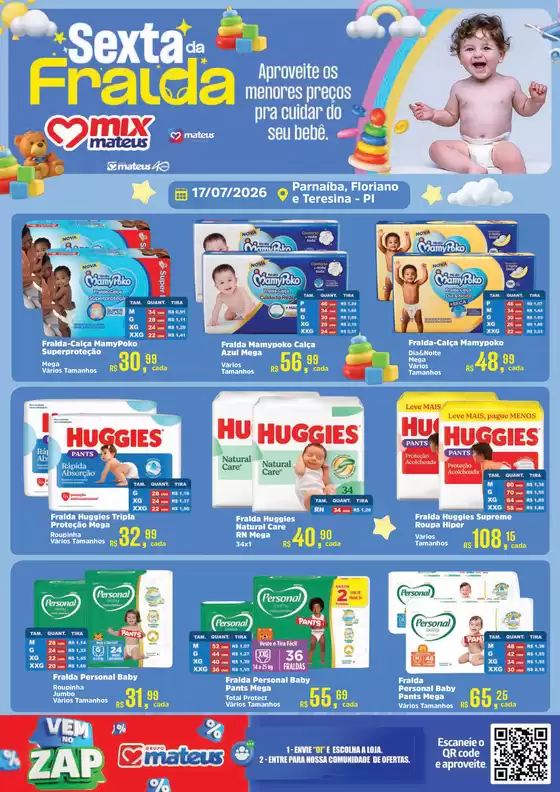 Catálogo Supermercados Mateus | Sexta da Fralda | 2026-07-17T00:00:00.000Z - 2026-07-17T00:00:00.000Z