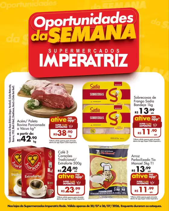 Catálogo Supermercados Imperatriz | Oportunidades da Semana | 2026-07-20T00:00:00.000Z - 2026-07-26T00:00:00.000Z