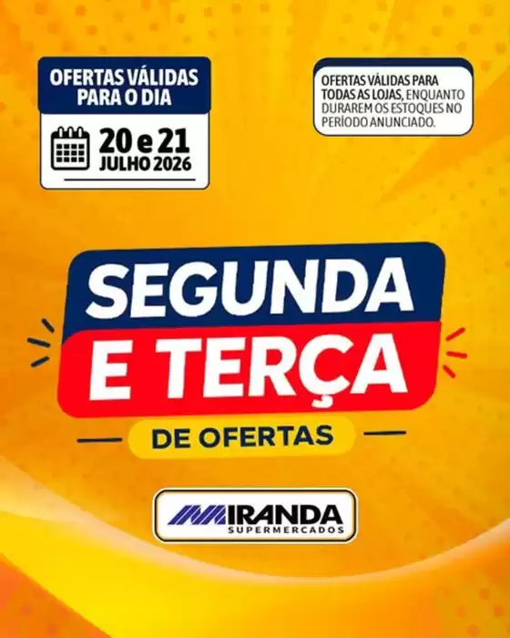 Catálogo Miranda Supermercados | Segunda E Terça | 2026-07-20T00:00:00.000Z - 2026-07-21T00:00:00.000Z