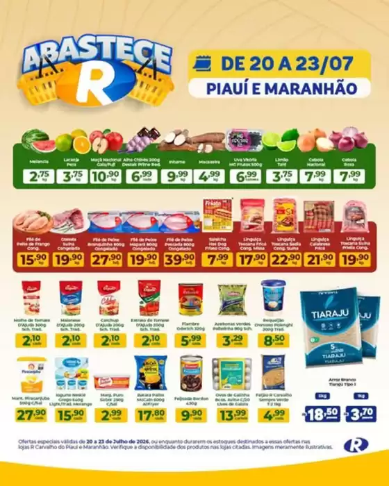 Catálogo R Carvalho Supermercado | Piauí e Maranhão | 2026-07-20T00:00:00.000Z - 2026-07-23T00:00:00.000Z