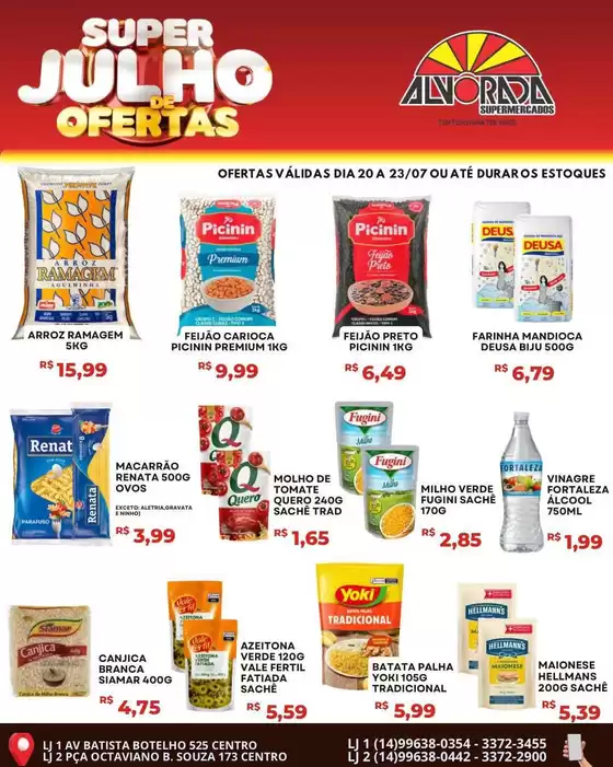 Catálogo Alvorada Supermercados | Encarte Alvorada Supermercados | 2026-07-20T00:00:00.000Z - 2026-07-23T00:00:00.000Z