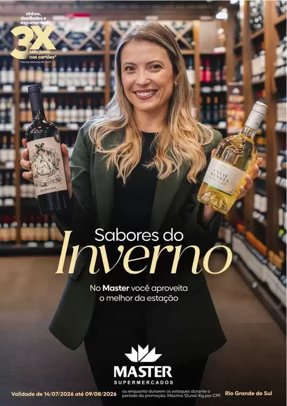 Catálogo Master Supermercados | Master RS ofertas especiais | 2026-07-14T00:00:00.000Z - 2026-08-09T00:00:00.000Z
