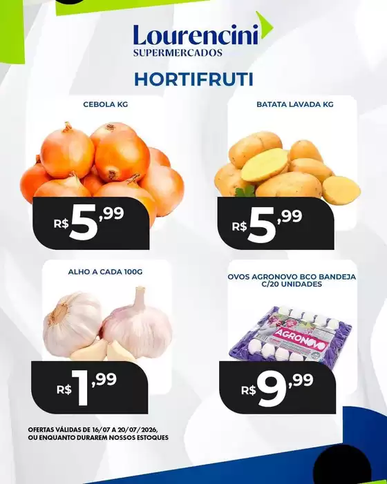 Catálogo Lourencini Supermercados | Ofertas especiais para você | 2026-07-16T00:00:00.000Z - 2026-07-20T00:00:00.000Z
