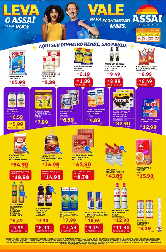 Catálogo Assaí Atacadista em Lajeado-Tocantins | Encarte Assaí Atacadista 48670-706 | 2026-07-20T00:00:00.000Z - 2026-07-23T00:00:00.000Z