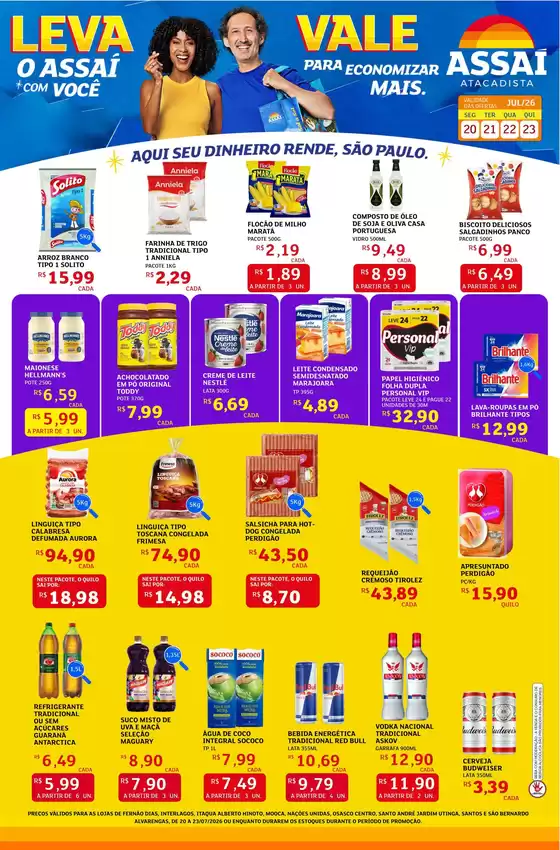 Catálogo Assaí Atacadista em Lajeado-Tocantins | Encarte Assaí Atacadista 48670-705 | 2026-07-20T00:00:00.000Z - 2026-07-23T00:00:00.000Z