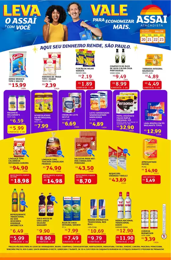Catálogo Assaí Atacadista em Lajeado-Tocantins | Encarte Assaí Atacadista 49359-974 | 2026-07-20T00:00:00.000Z - 2026-07-23T00:00:00.000Z