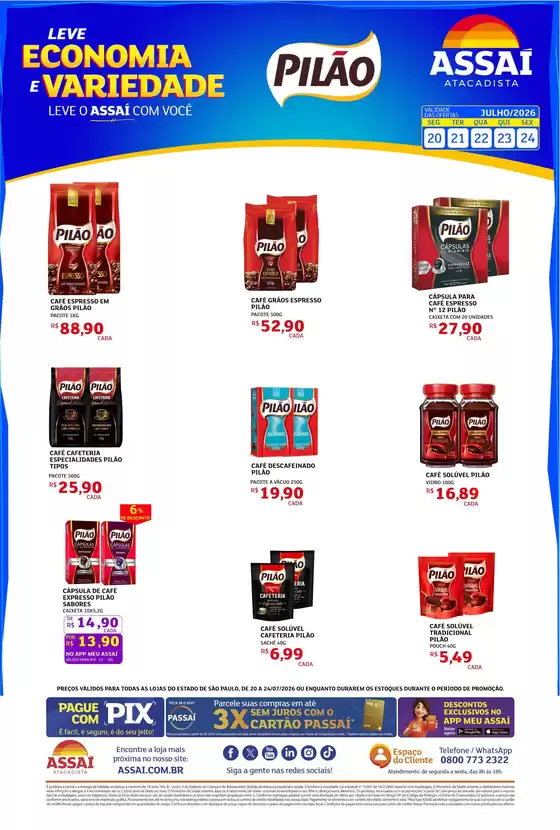 Catálogo Assaí Atacadista | Encarte Assaí Atacadista 48700 | 2026-07-20T00:00:00.000Z - 2026-07-24T00:00:00.000Z