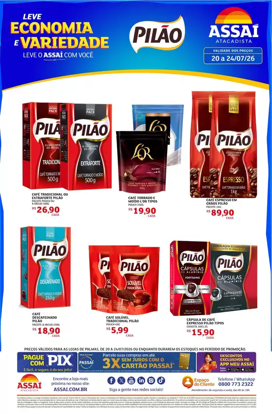 Catálogo Assaí Atacadista | Encarte Assaí Atacadista 49379-115 | 2026-07-20T00:00:00.000Z - 2026-07-24T00:00:00.000Z