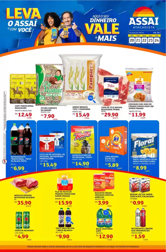 Catálogo Assaí Atacadista | Encarte Assaí Atacadista 49288-813 | 2026-07-20T00:00:00.000Z - 2026-07-24T00:00:00.000Z