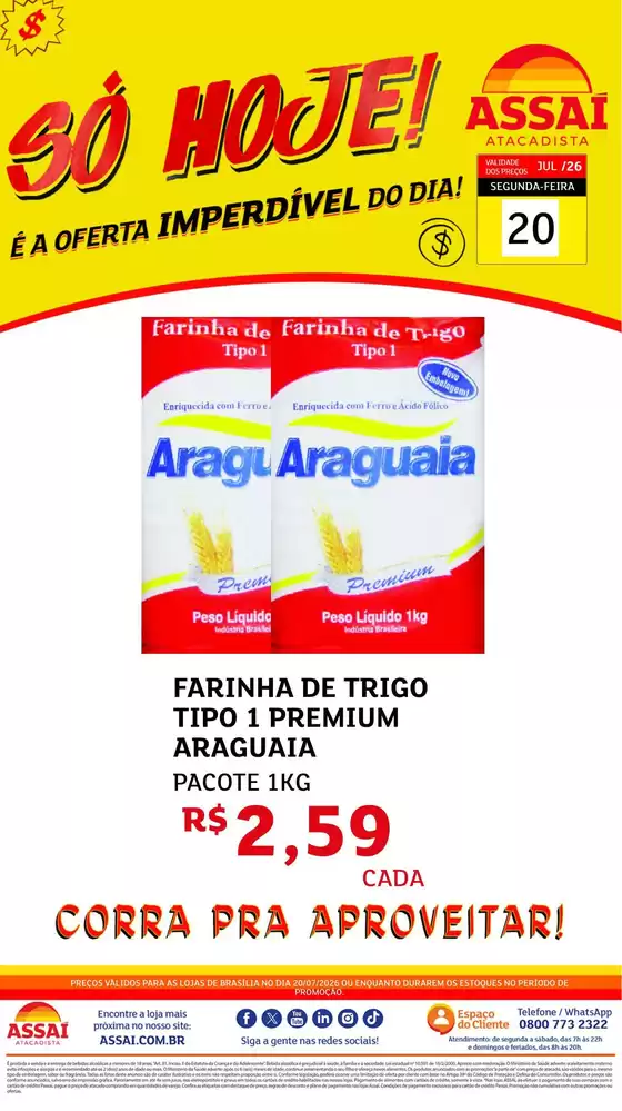 Catálogo Assaí Atacadista | Encarte Assaí Atacadista 49431-226 | 2026-07-20T00:00:00.000Z - 2026-07-20T00:00:00.000Z