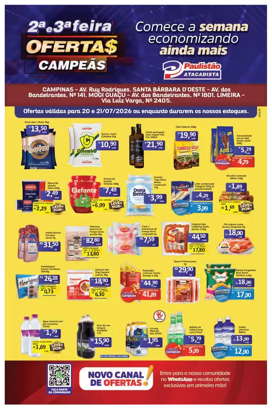 Catálogo Paulistão Atacadista | Ótima oferta para todos os clientes | 2026-07-20T00:00:00.000Z - 2026-07-21T00:00:00.000Z
