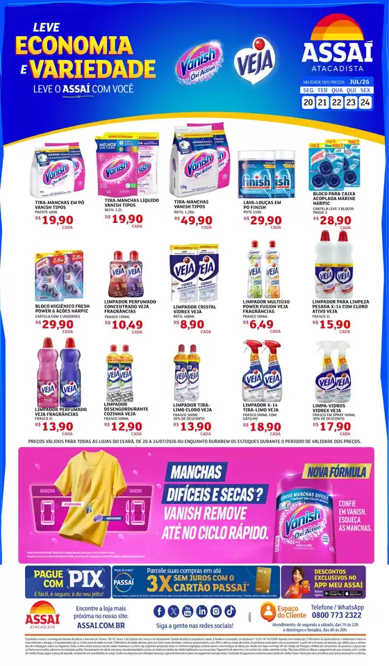 Catálogo Assaí Atacadista | Encarte Assaí Atacadista 49354-127 | 2026-07-20T00:00:00.000Z - 2026-07-24T00:00:00.000Z