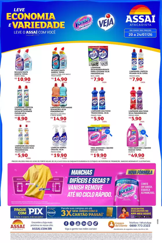 Catálogo Assaí Atacadista | Encarte Assaí Atacadista 49300-39 | 2026-07-20T00:00:00.000Z - 2026-07-24T00:00:00.000Z