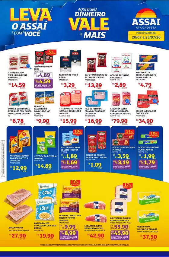 Catálogo Assaí Atacadista | Encarte Assaí Atacadista 168356-541 | 2026-07-20T00:00:00.000Z - 2026-07-23T00:00:00.000Z