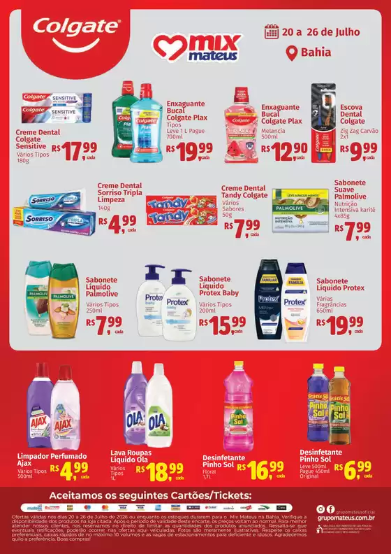 Catálogo Supermercados Mateus | Colgate | 2026-07-19T00:00:00.000Z - 2026-07-26T00:00:00.000Z