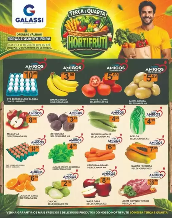 Catálogo Supermercados Galassi | TERÇA E QUARTA É DIA DE HORTIFRUTI NO GALASSI! | 2026-07-21T00:00:00.000Z - 2026-07-22T00:00:00.000Z