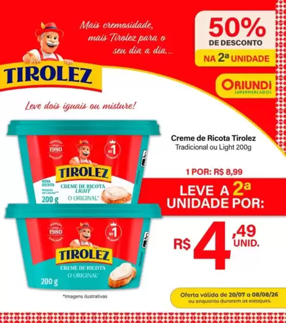 Catálogo Oriundi | Tirolez | 2026-07-21T00:00:00.000Z - 2026-08-08T00:00:00.000Z