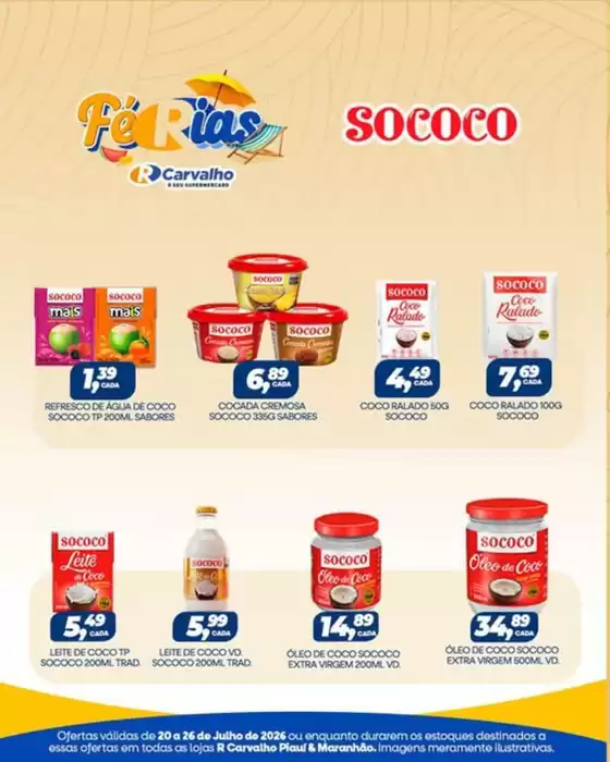 Catálogo R Carvalho Supermercado | Sococo | 2026-07-21T00:00:00.000Z - 2026-07-26T00:00:00.000Z