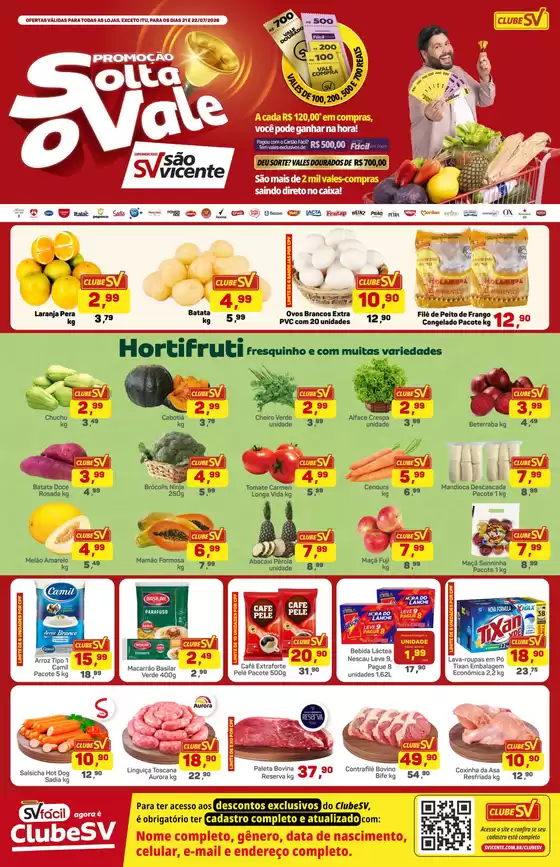 Catálogo Supermercados São Vicente | Encarte Supermercados São Vicente | 2026-07-21T00:00:00.000Z - 2026-07-22T00:00:00.000Z