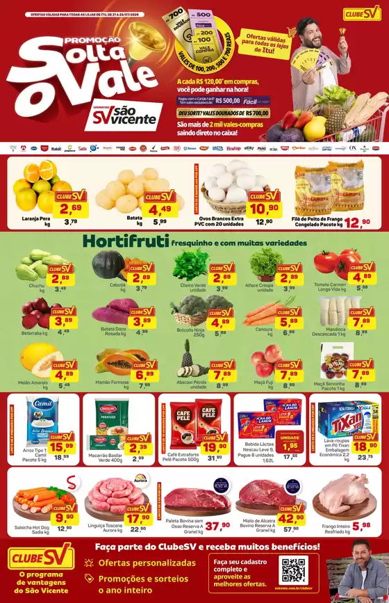 Catálogo Supermercados São Vicente | Ótima oferta para todos os clientes | 2026-07-21T00:00:00.000Z - 2026-07-29T00:00:00.000Z