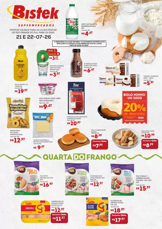 Catálogo Bistek Supermercados | Ofertas para caçadores de pechinchas | 2026-07-21T00:00:00.000Z - 2026-07-22T00:00:00.000Z