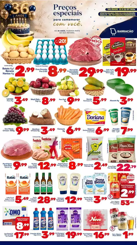 Catálogo Barracão Supermercado | Encarte Barracão Supermercado | 2026-07-21T00:00:00.000Z - 2026-07-22T00:00:00.000Z