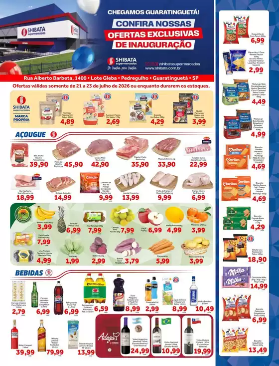 Catálogo Shibata Supermercados | Melhores ofertas para todos os clientes | 2026-07-21T00:00:00.000Z - 2026-07-23T00:00:00.000Z
