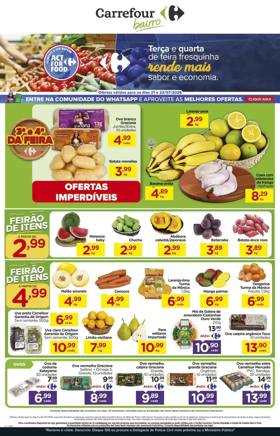 Catálogo Carrefour Bairro | Ótima oferta para todos os clientes | 2026-07-21T00:00:00.000Z - 2026-07-22T00:00:00.000Z