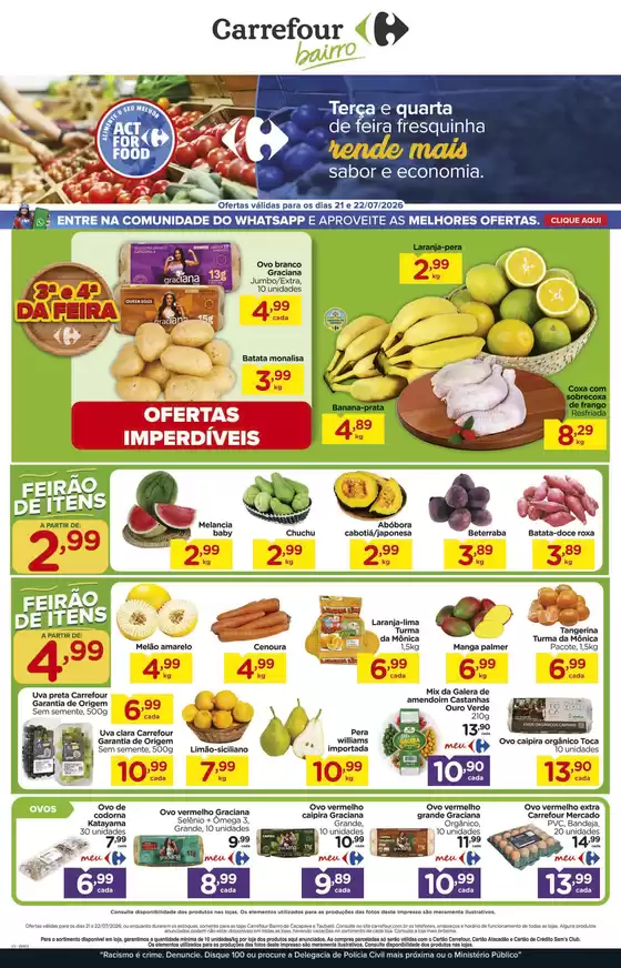 Catálogo Carrefour Bairro | FEIRA | 2026-07-21T00:00:00.000Z - 2026-07-22T00:00:00.000Z