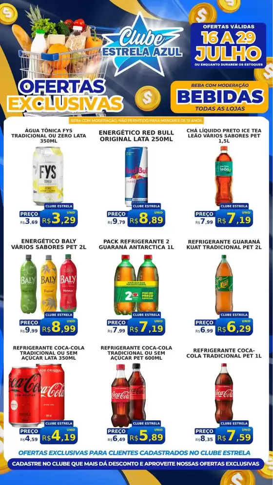 Catálogo Supermercado Estrela Azul | Melhores ofertas para todos os caçadores de pechinchas | 2026-07-16T00:00:00.000Z - 2026-07-29T00:00:00.000Z