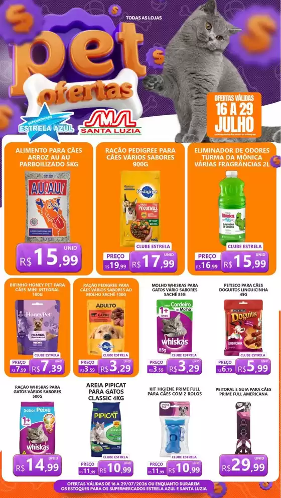 Catálogo Supermercado Estrela Azul | Ofertas especiais atraentes para todos | 2026-07-16T00:00:00.000Z - 2026-07-29T00:00:00.000Z