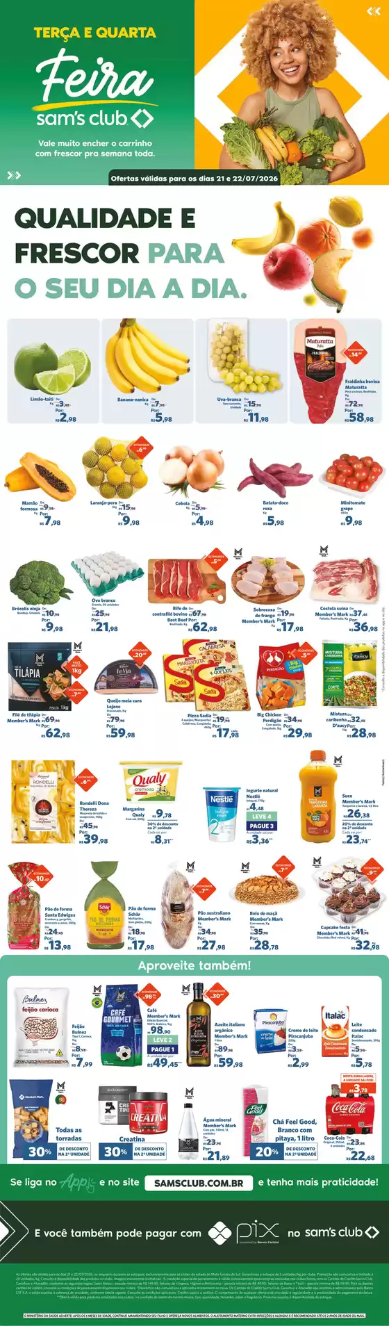 Catálogo Sam's Club | Grandes descontos em produtos selecionados | 2026-07-21T00:00:00.000Z - 2026-07-22T00:00:00.000Z