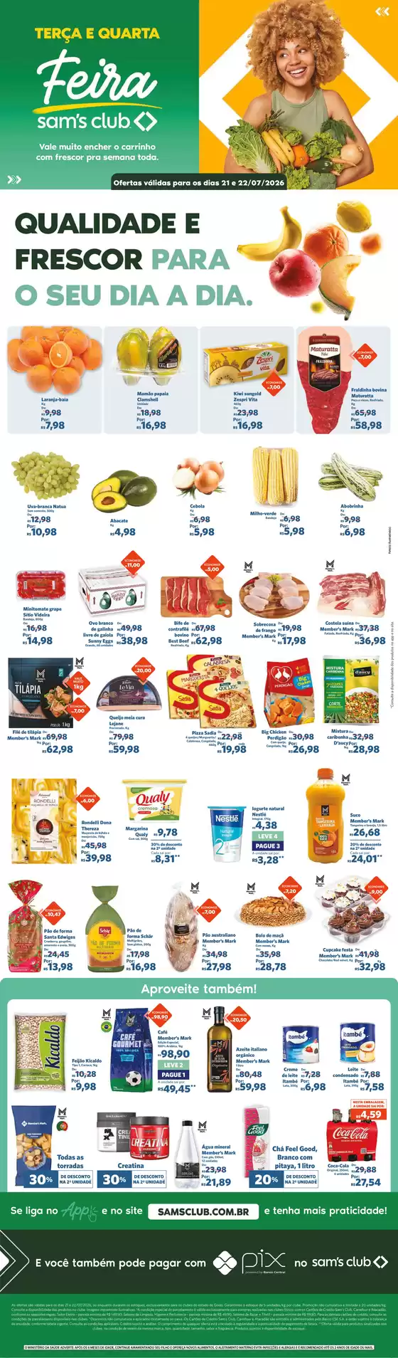 Catálogo Sam's Club | Descubra ofertas atraentes | 2026-07-21T00:00:00.000Z - 2026-07-22T00:00:00.000Z