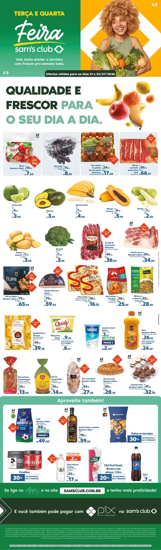 Catálogo Sam's Club | Promoções especiais em andamento | 2026-07-21T00:00:00.000Z - 2026-07-22T00:00:00.000Z