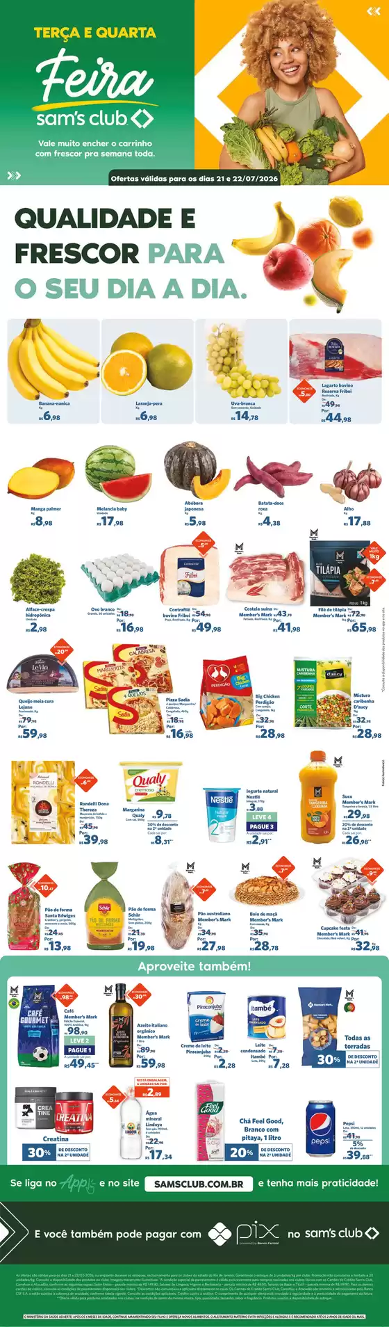 Catálogo Sam's Club | Novas ofertas para descobrir | 2026-07-21T00:00:00.000Z - 2026-07-22T00:00:00.000Z